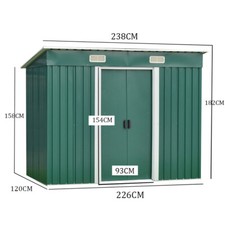 Metal Garden Shed 6 X 4, 8 X