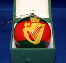 Exquisite & Unique Ulster Defence Regiment (UDR) Glass Commemorative Bauble