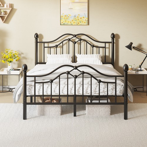 Twin full queen metal bed - metal,