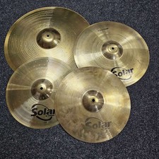 Sabian Cymbal Set Solar Crash, Ride And Hi-hats USED! RKSUN251125