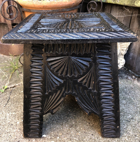 Side table antique edwardian - side,