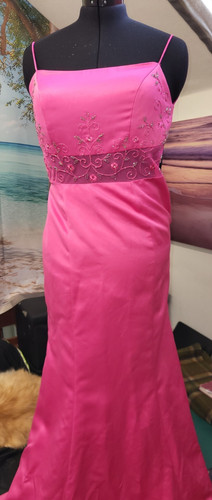 Hot pink party dress - pink, dave