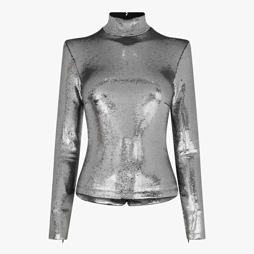 Balenciaga silver sequin - sequin, knit