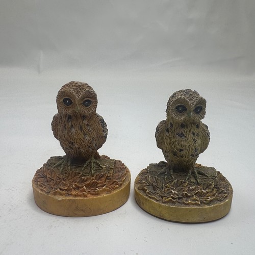 Tetley owl figurines resin - figurines,