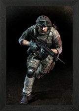 Soldier in Action with Assault