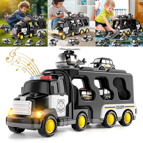 Police transport truck toy - police,
