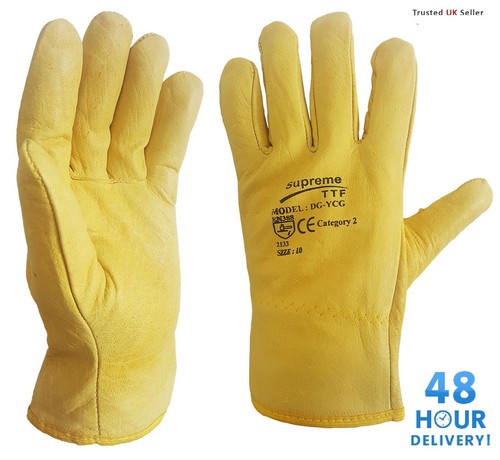 Driver yellow work gloves - work,