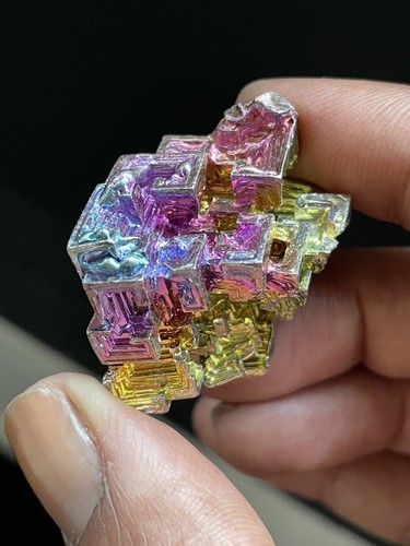 Bismuth metal art crystal - bismuth,