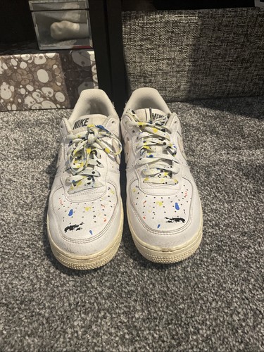 Paint splatter white nike air - paint,