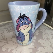 Eeyore Walt Disney store Christmas Large Pastel Purple Mug 