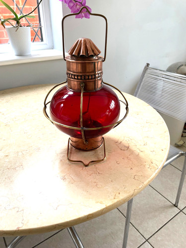 Original ships lamp with - ships, oil