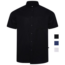 KAM Grandad Shirt Button Up Premium Short Sleeve Mens Plus Size 2XL-8XL P020B