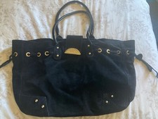 Aruna Seth Romina Bag Black Soft Leather Suede