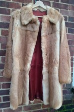VINTAGE LIGHT BROWN RABBIT FUR