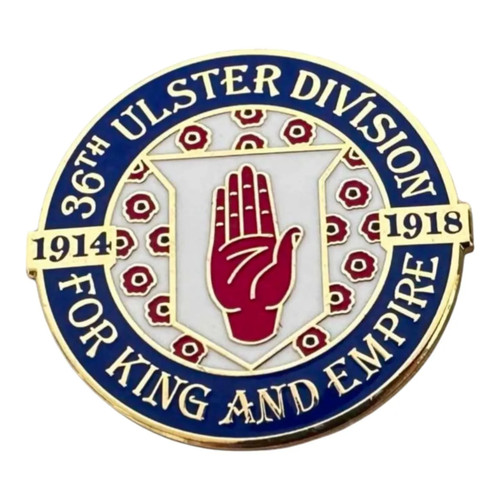 36th ulster division pin badge - division,