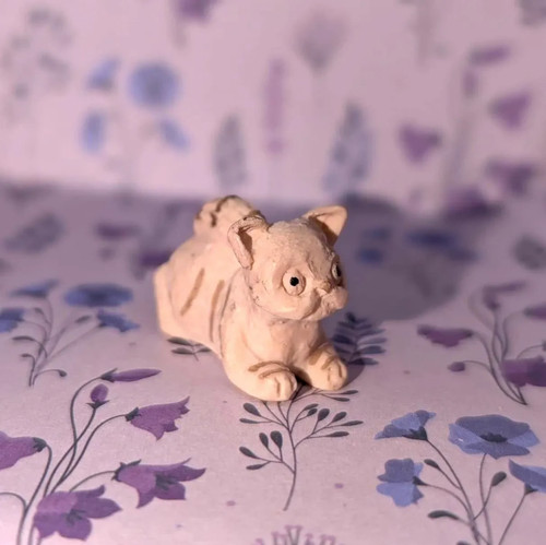 Tiny kitten handmade vintage - tiny,