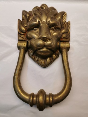 Vintage solid brass lion - solid, lion's