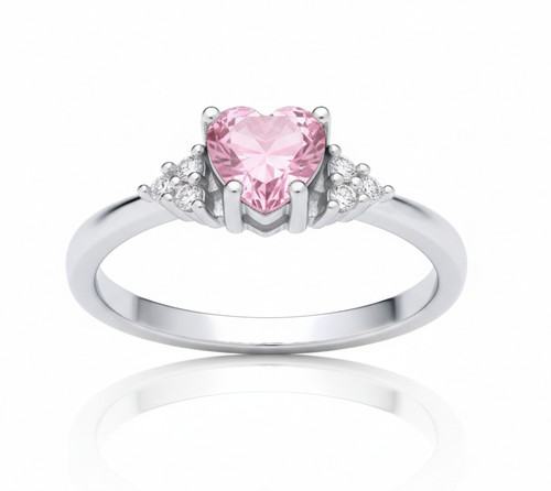 Sterling silver pink topaz - pink,
