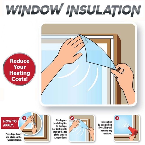 Window insulation kit shrink - window,