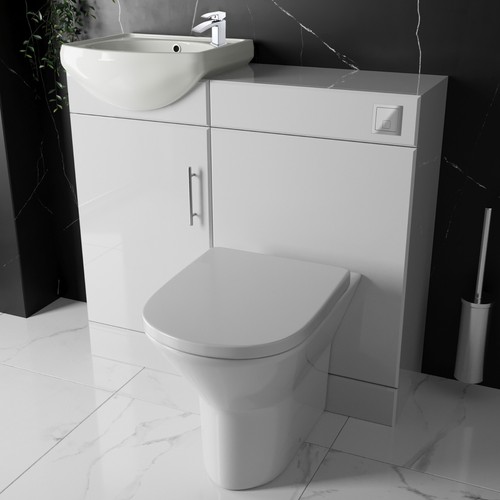 Vanity unit set chrome - unit, tap