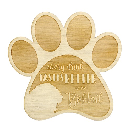 Bobtail plywood coaster