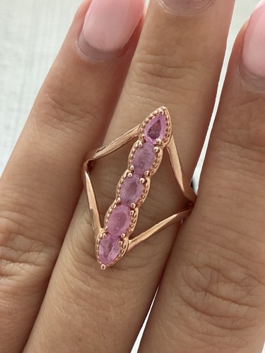 Tjc genuine pink sapphire - pink,