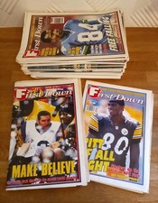 MAGAZINES - X32 Issues First Down NFL Magazine 2000-02 Bundle American Football