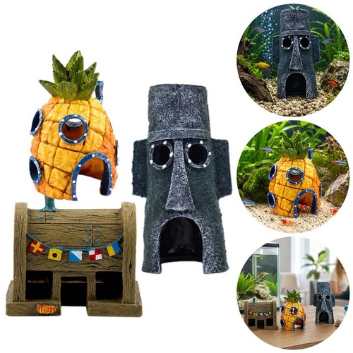 3pcs set aquarium pineapple - 3pcs/set,