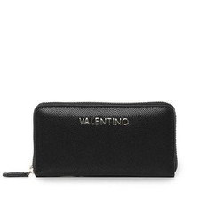 Black Valentino Purse With Zip Around 