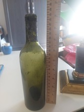 Antique dark green wine - green,