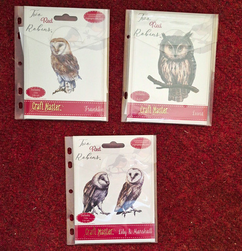Two red robins - craft, master