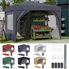 BIRCHTREE Pop Up Gazebo 3x3m Awning Party Tent Canopy Marquee Waterproof Garden 