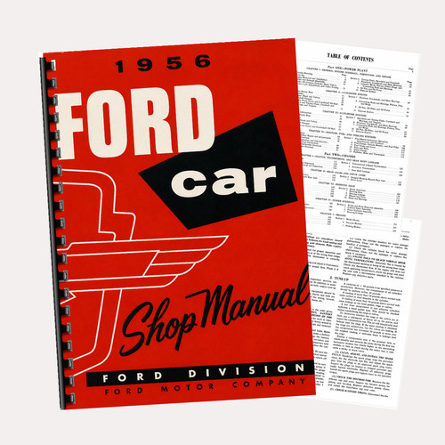 1956 ford car shop manual - car,