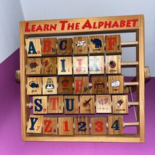 Vintage Wooden Learn the