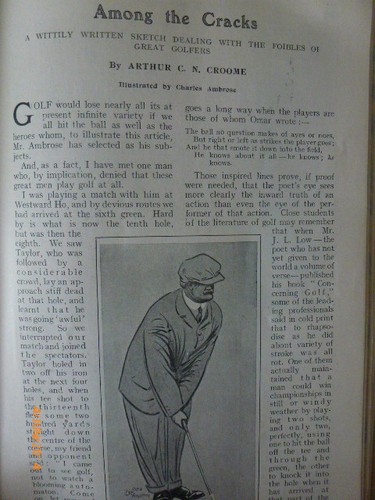 Antique golf taylor - h, braid