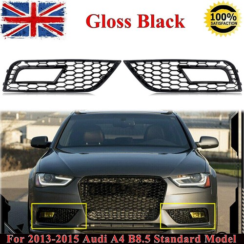 Gloss black front fog - gloss, l+r