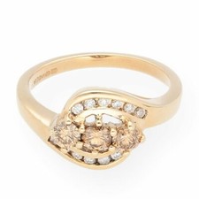 9Ct Yellow Gold 0.50ct Cognac