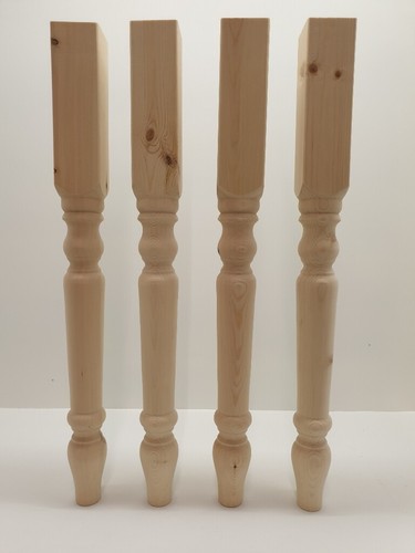 Pine farmhouse table leg - 3",