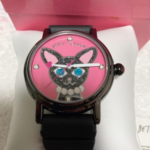 Betsey johnson cat watch pink - cat,
