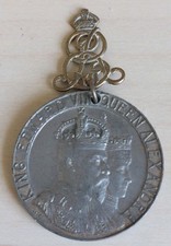 EDWARD VII 1902 Coronation Medal, BURTON-ON-TRENT, 38 mm White Metal