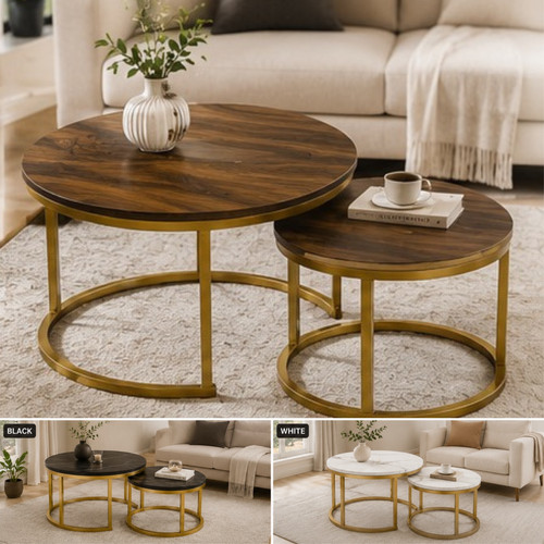 Nesting coffee tables set - nesting,