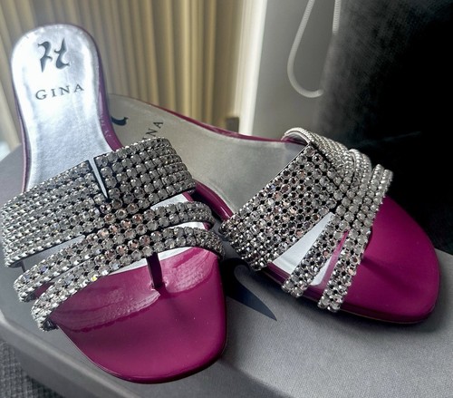 Gina magenta colour flat shoes - gina,