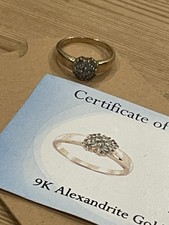 9ct Gold Green Alexandrite
