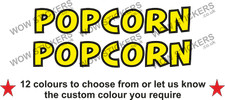 2 x  Popcorn Stickers street