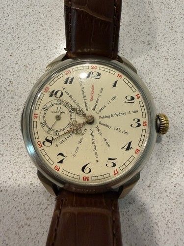 Omega worldtimer manual wind - omega,