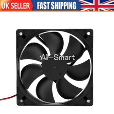 DC12V 12cm 2pin Silent PC Cooling Fan Computer Case Cooler Fan CPU Heat Sink UK