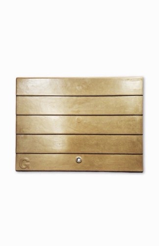 Brown gas meter box - brown,