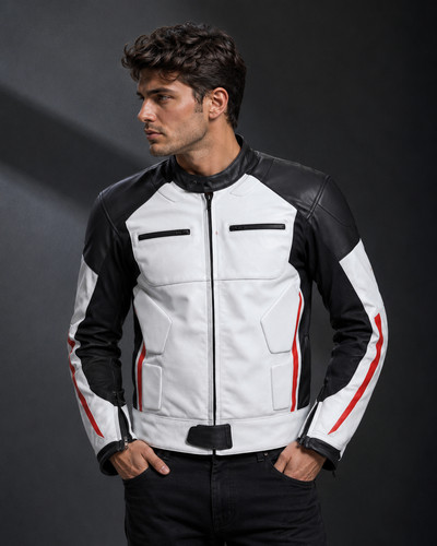 Men two tone black white - two,