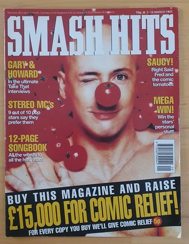 Smash hits magazine mar 1993 - mar,