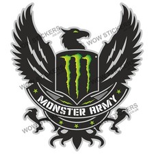 Monster Energy Army Motorbike sticker car window panel Truck scooter tank decal